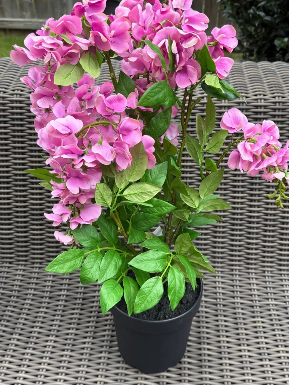 Pink Artificial Hydrangea Potted Plant - NWT